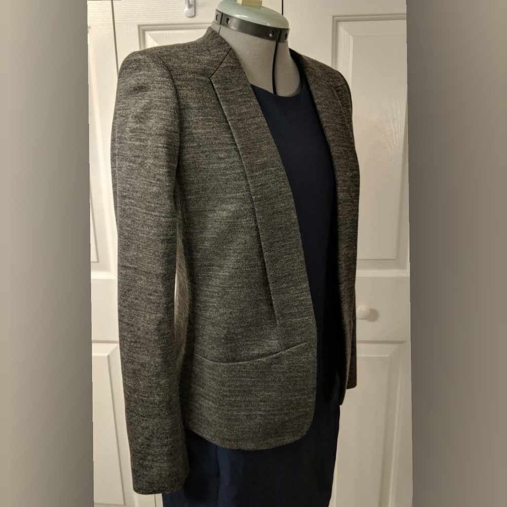 Theory Heather Grey Blazer Size 04